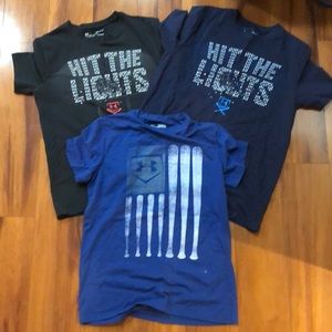 Under Armour boys cotton T-shirt’s, set of 3